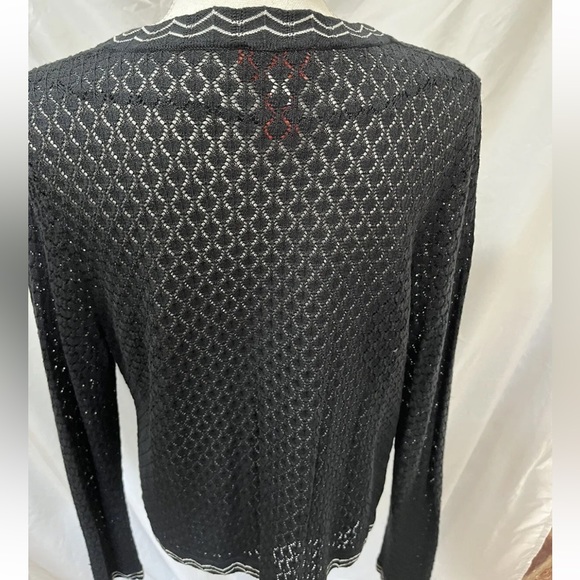 Missoni Black Zig Zag Long Sleeve Cardigan - Picture 6 of 7